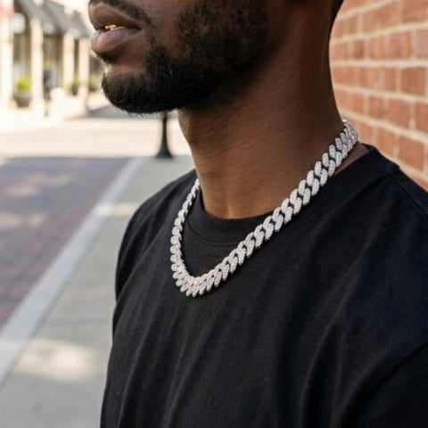 Silver Miami Cuban Links Necklace