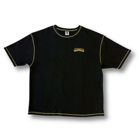 Color Seam Waffle Tee