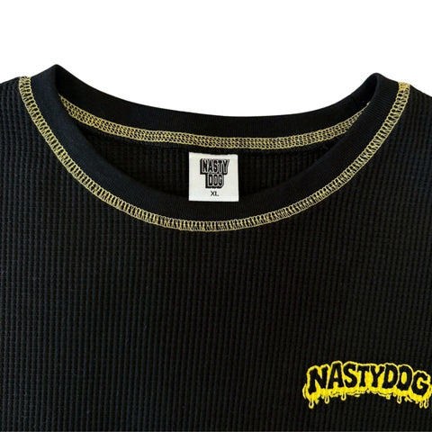 Color Seam Waffle Tee