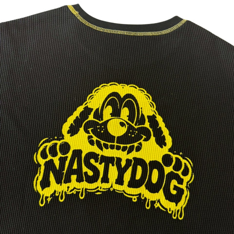 Color Seam Waffle Tee