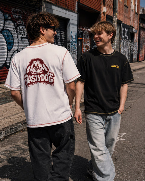 Color Seam Waffle Tee
