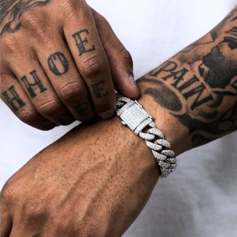 Silver Miami Cuban Links Bracelet