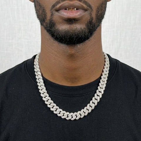 Silver Miami Cuban Links Necklace